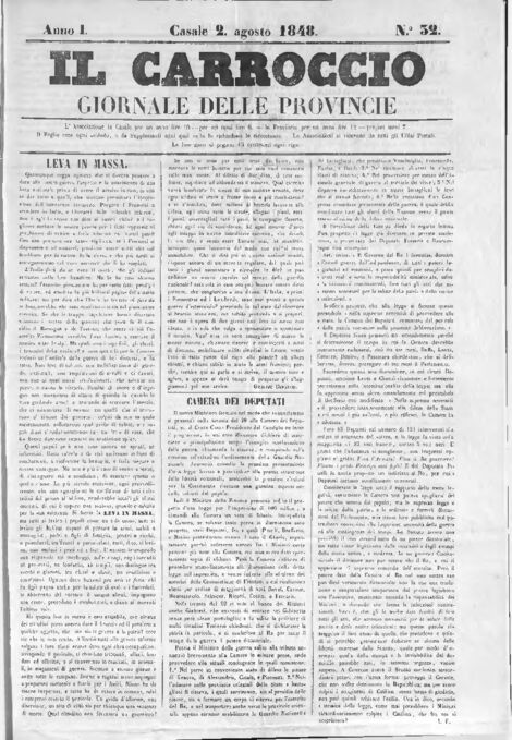 Il Carroccio - Edizione 32 del 02/08/1848